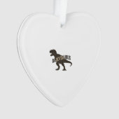 Daddysaurus Dinosaur Vintage Engraving Shirt Desig オーナメント (正面)