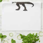 Daddysaurus Dinosaur Vintage Engraving Shirt Desig キッチンタオル (折り畳み)