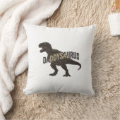 Daddysaurus Dinosaur Vintage Engraving Shirt Desig クッション (ブランケット)