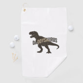 Daddysaurus Dinosaur Vintage Engraving Shirt Desig ゴルフタオル (インサイチュ)