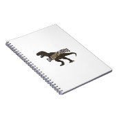 Daddysaurus Dinosaur Vintage Engraving Shirt Desig ノートブック (右側)