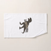 Daddysaurus Dinosaur Vintage Engraving Shirt Desig ハンドタオル (ハンドタオル)
