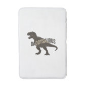 Daddysaurus Dinosaur Vintage Engraving Shirt Desig バスマット (正面縦)