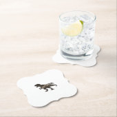 Daddysaurus Dinosaur Vintage Engraving Shirt Desig ペーパーコースター (インサイチュ)