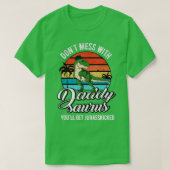 Daddysaurus Rex Dinosaur Daddy T-Rex Father's Day  Tシャツ (デザイン正面)