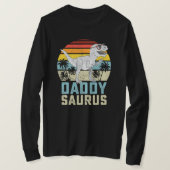 Daddysaurus T Rex Dinosaur Daddy Saurus Family Tシャツ (デザイン正面)