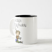 DADFISHINGBUDDY.png ツートーンマグカップ (正面左)