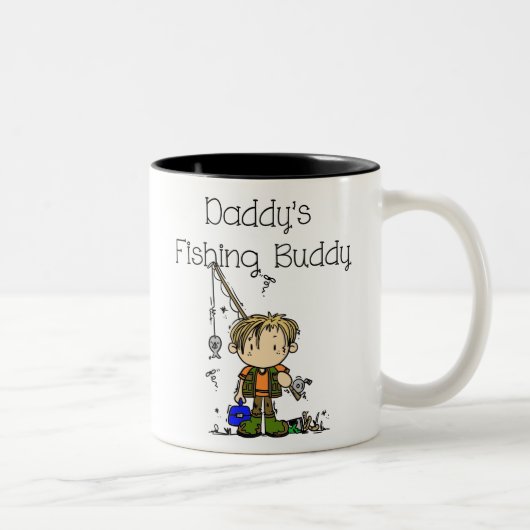 DADFISHINGBUDDY.png ツートーンマグカップ (右)