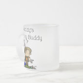 DADFISHINGBUDDY.png フロストグラスマグカップ (正面左)