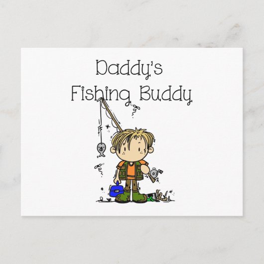 DADFISHINGBUDDY.png ポストカード (正面)