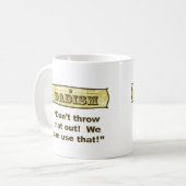 Dadism -それを投げ出さないで下さい! コーヒーマグカップ (正面左)