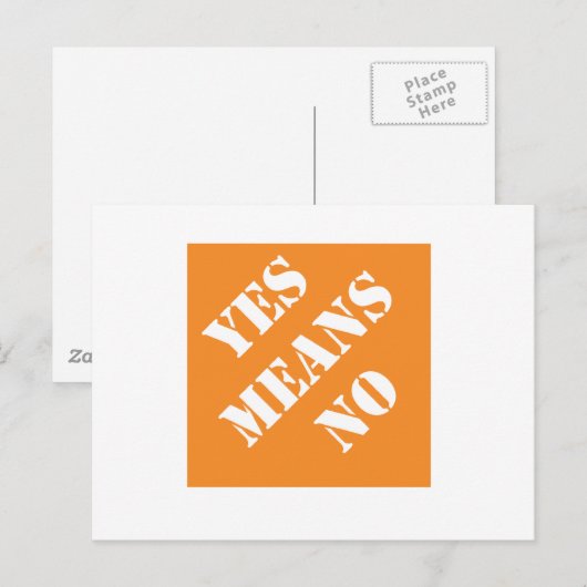 DadismsYesはNo ポストカード (正面/裏面)