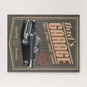 Dad's 1957 Black Chevy Garage ジグソーパズル (横)