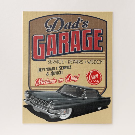 Dad's 1964 Cadillac Garage Jigsaw Puzzle ジグソーパズル (縦)