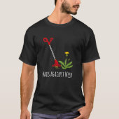 Dads Against Weed Gardening Lawn Mowing Fathers Tシャツ (正面)