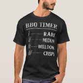 Dads BBQ Timer, Funny Beer Drinking Smoke Meat BBQ Tシャツ (正面)