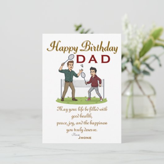 Dads' birthday カード (スタンド正面)