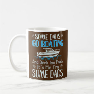 Dads Boating Dad Boat Captain Pontoon Cruising コーヒーマグカップ