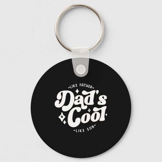 Dads Cool Funny Dad Matches Sons Cooler キーホルダー (正面)