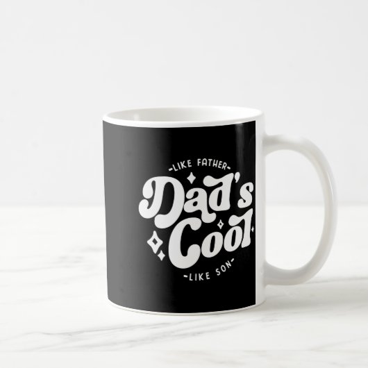 Dads Cool Funny Dad Matches Sons Cooler  コーヒーマグカップ (右)