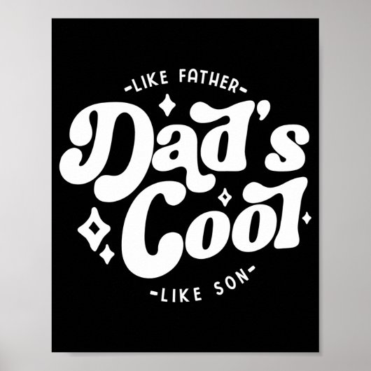 Dads Cool Funny Dad Matches Sons Cooler  ポスター (正面)