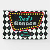 Dad's Garage Sign Banner Gift 横断幕 (横)