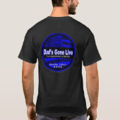 Dad's Gone Live ブルーロゴ Tシャツ (裏面)