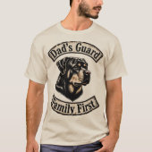 Dad's Guard, Family First-Rottweiler Tシャツ (正面)