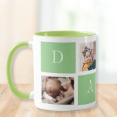 Dad's Instagram Collage, Capturing Precious Moment マグカップ