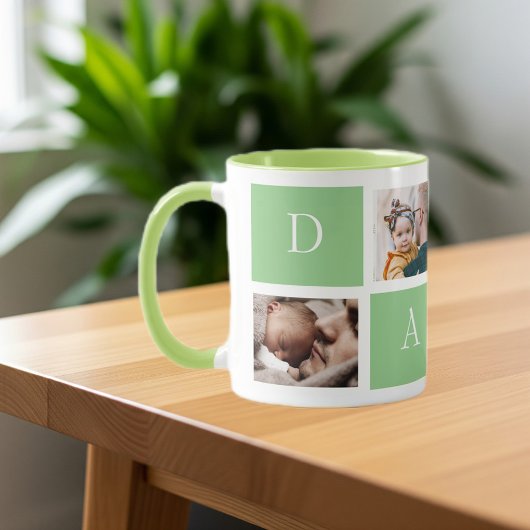 Dad's Instagram Collage, Capturing Precious Moment マグカップ