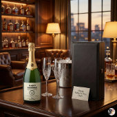 Dad's Reserve | Modern Bourbon Parody Funny スパークリングワインラベル