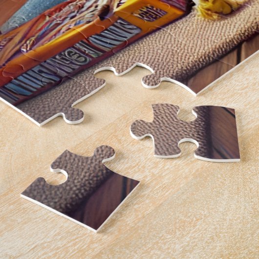 Dad's Secret Snack Stash Funny Father's Day Gift ジグソーパズル (側面)