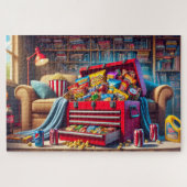 Dad's Secret Snack Stash Funny Father's Day Gift ジグソーパズル (横)