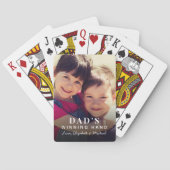 Dad's Winning Hand フォト トランプ (裏面)