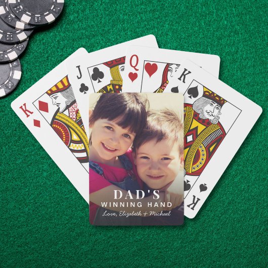 Dad's Winning Hand フォト トランプ