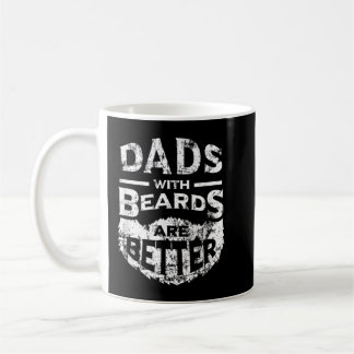 Dads with Beards are Better Distressed コーヒーマグカップ