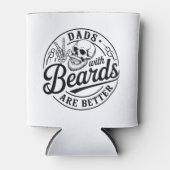 Dads With Beards Are Better Father’s Day Skull 缶クーラー (正面)