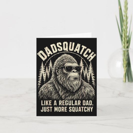 Dadsquatch ビッグフットは普通のお父さんらしく カード (正面)