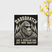 Dadsquatch ビッグフットは普通のお父さんらしく カード (黄色い花)