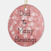 DadTo多くの恵み セラミックオーナメント (左)