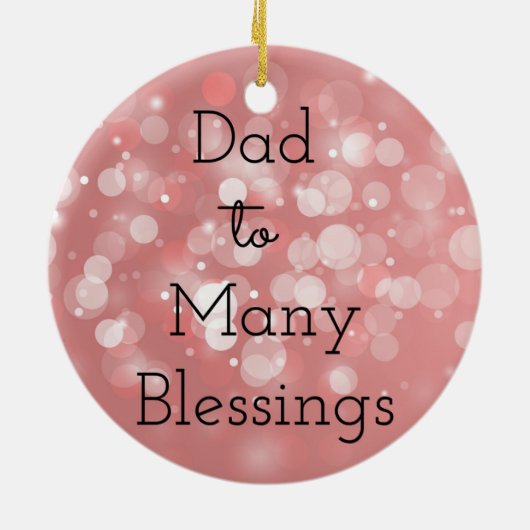 DadTo多くの恵み セラミックオーナメント (裏面)