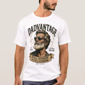 DADVANTAGE 学び続けるお父さん  Tシャツ (正面)