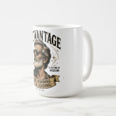 DADVANTAGE 未だ学び未だ導く レトロなパパ コーヒーマグカップ (正面右)