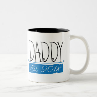 Dady米国東部標準時刻2018のグラフィックのギフトのマグ ツートーンマグカップ