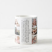 「Dadyy & Me」第1父日写真コラージュのマグカップ コーヒーマグカップ (中央)