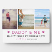 Dadyy & Me' 3-Photo Collage 1st Father's Day フォトプラーク (正面)