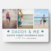 Dadyy & Me' 3-Photo Collage 1st Father's Day フォトプラーク (正面)