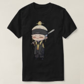 Daechwita - AGUST D-2チビ(小さくかわいく書いた感じ)アートステッカー Tシャツ (デザイン正面)