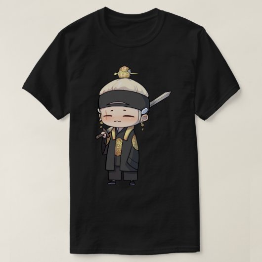 Daechwita - AGUST D-2チビ(小さくかわいく書いた感じ)アートステッカー Tシャツ (デザイン正面)