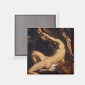 DaedalusとIcarus by Charles Le Brun マグネット (正面/裏面)